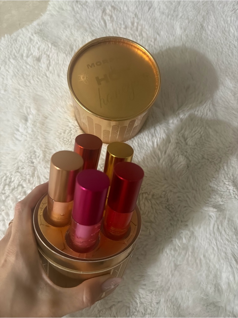 New Morphe hot honey plumping lip oil